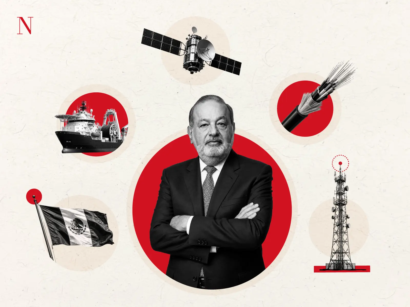 Carlos Slim analiza el sector de las telecomunicaciones.