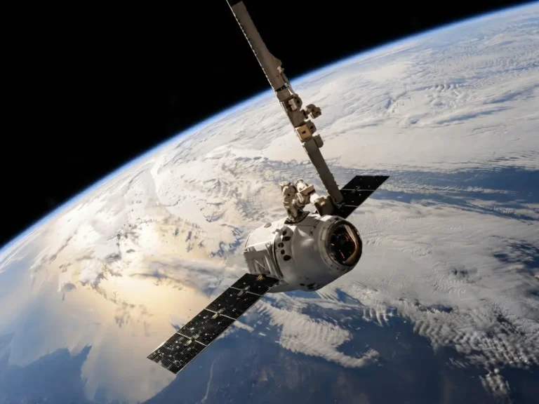 Centro de datos orbital para procesamiento y almacenamiento de información en el espacio.